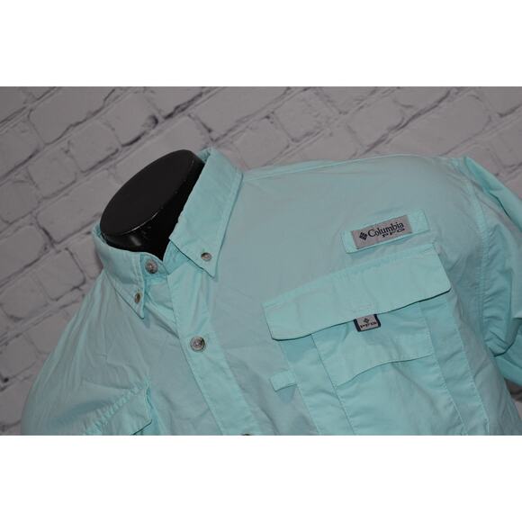 Columbia PFG Performance Fishing Gear Shirt Mens Size Large Bahama Nylon - Picture 2 of 7